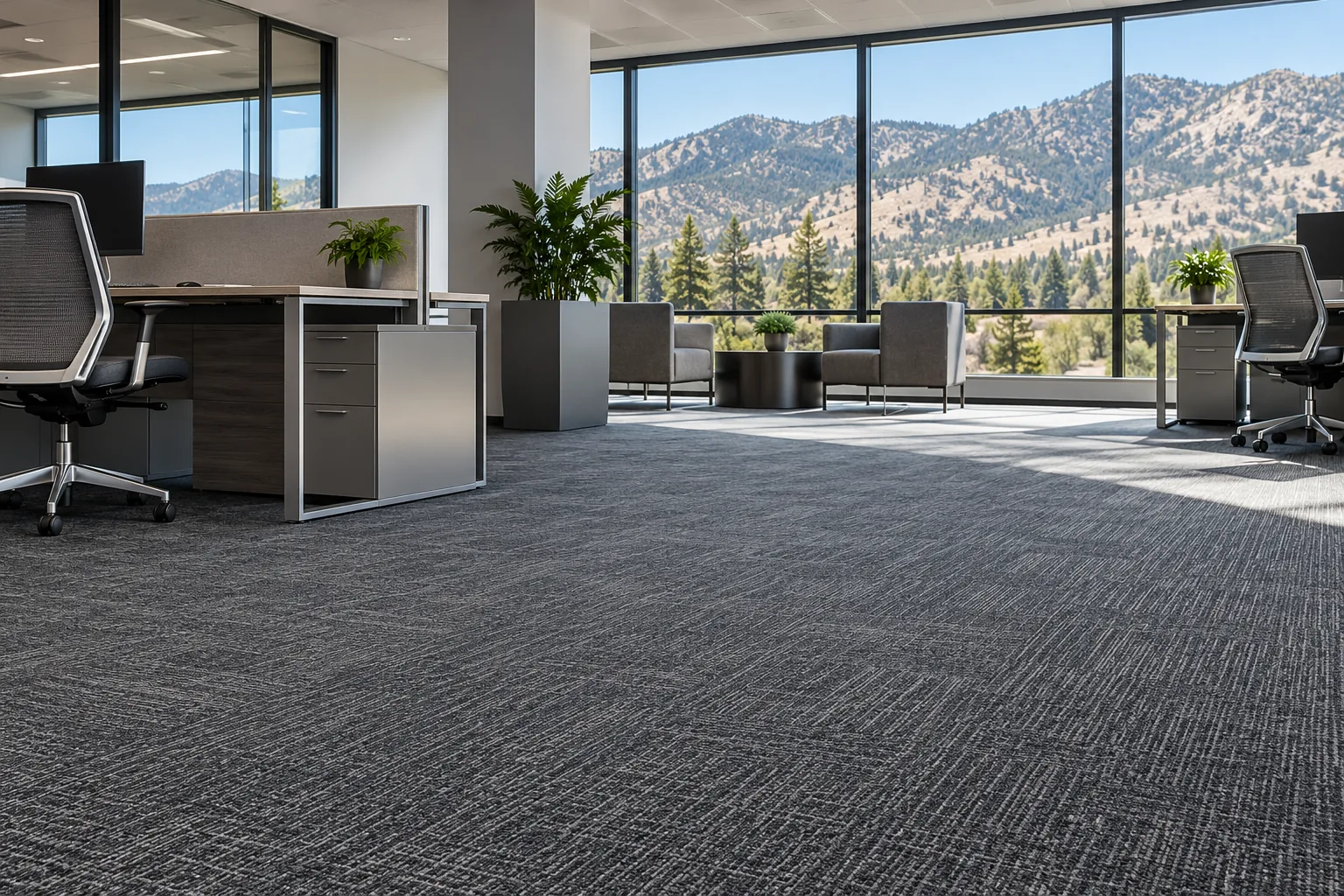 Fresh office carpet